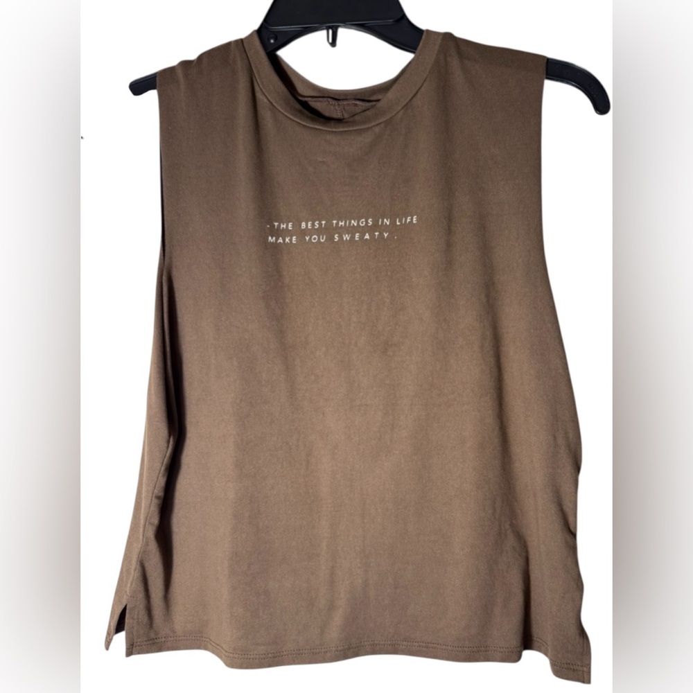 GOOD hYOUman "The‎ Best Things in Life Make You Sweaty" Tracy Tank